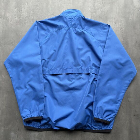 Nike Vintage Blue Full Zip Windbreaker Jacket Men’s M Collar Swoop - Picture 3 of 11